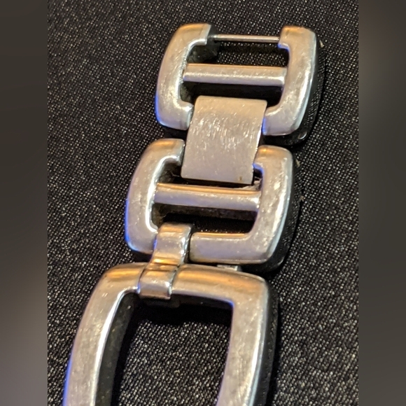 Vintage Fossil Women's Geometric Quartz Watch Stainless Steel Needs Battery - Picture 4 of 11